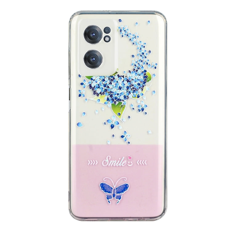 For OnePlus Nord CE 2 5G Bronzing Butterfly Flower Phone Case