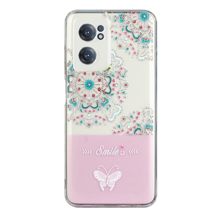 For OnePlus Nord CE 2 5G Bronzing Butterfly Flower Phone Case