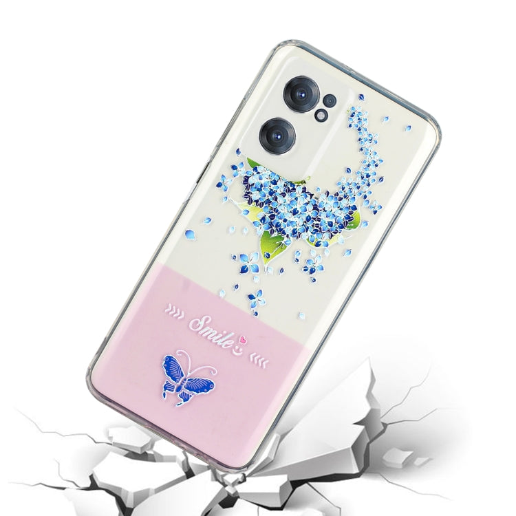 For OnePlus Nord CE 2 5G Bronzing Butterfly Flower Phone Case