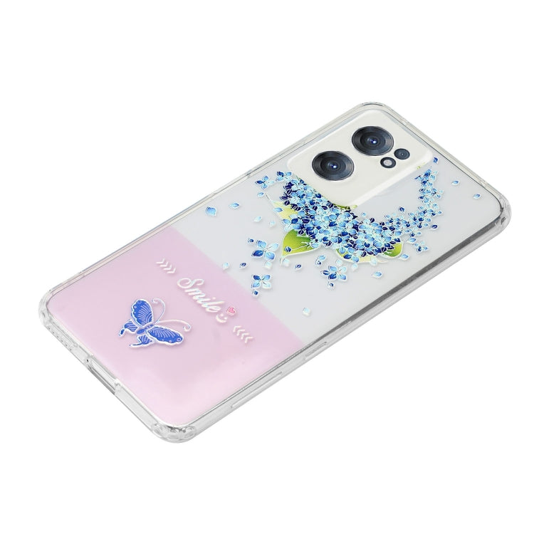 For OnePlus Nord CE 2 5G Bronzing Butterfly Flower Phone Case