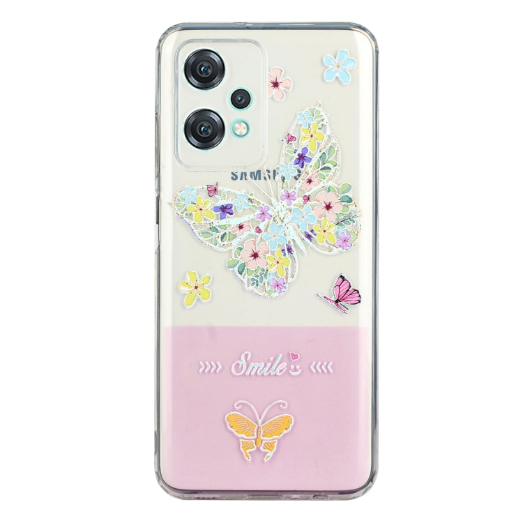 For OnePlus Nord CE 2 Lite Bronzing Butterfly Flower Phone Case
