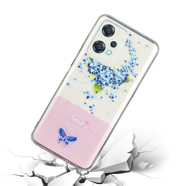 For OnePlus Nord CE 2 Lite Bronzing Butterfly Flower Phone Case