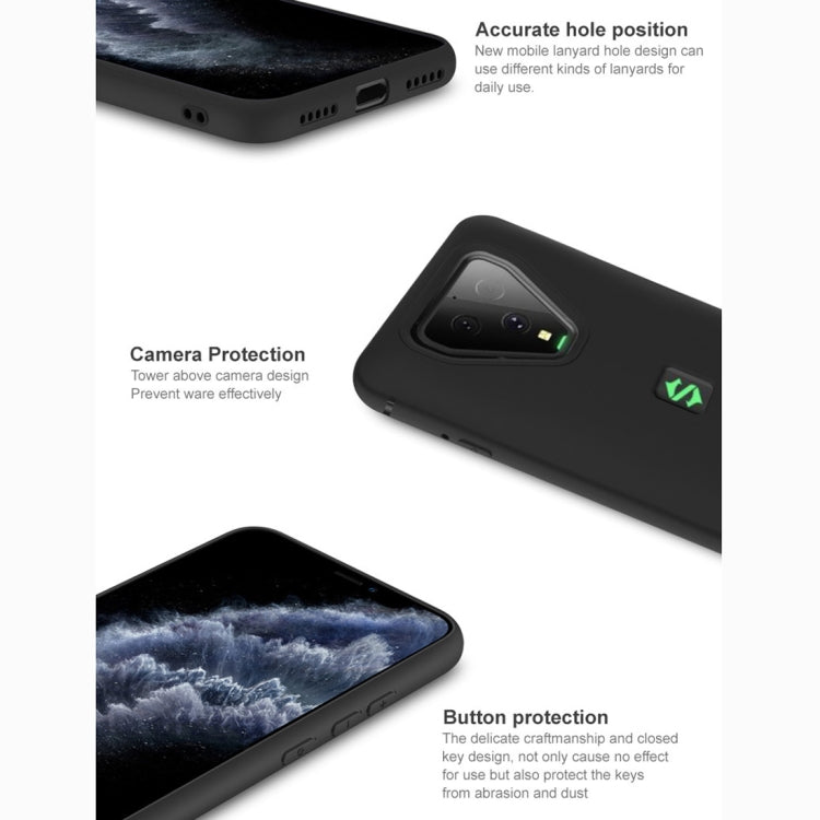 For Xiaomi Black Shark 3 IMAK UC-1 Series Shockproof Frosted TPU Protective Case(Black)