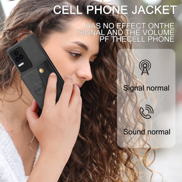 For Xiaomi Redmi K50 Pro Double Buckle Card Slots Magnetic Phone Case