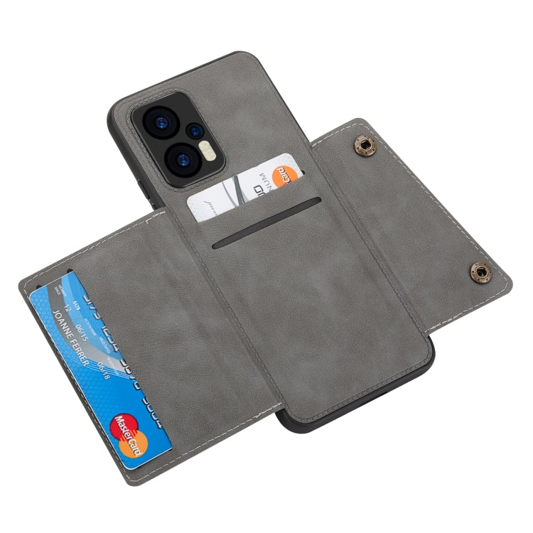 For Xiaomi Redmi Note 11T Pro Double Buckle Card Slots Magnetic Phone Case