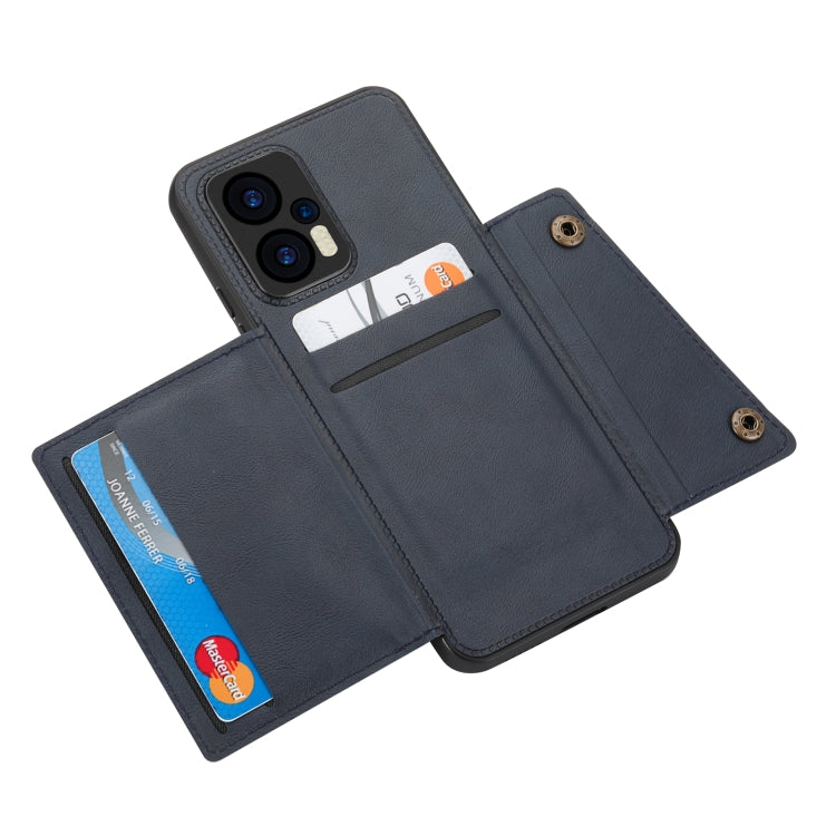 For Xiaomi Redmi Note 11T Pro Double Buckle Card Slots Magnetic Phone Case