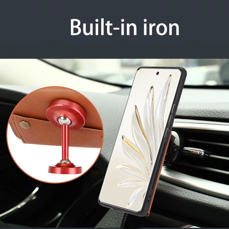 For Honor 70 Pro Double Buckle Card Slots Magnetic Phone Case