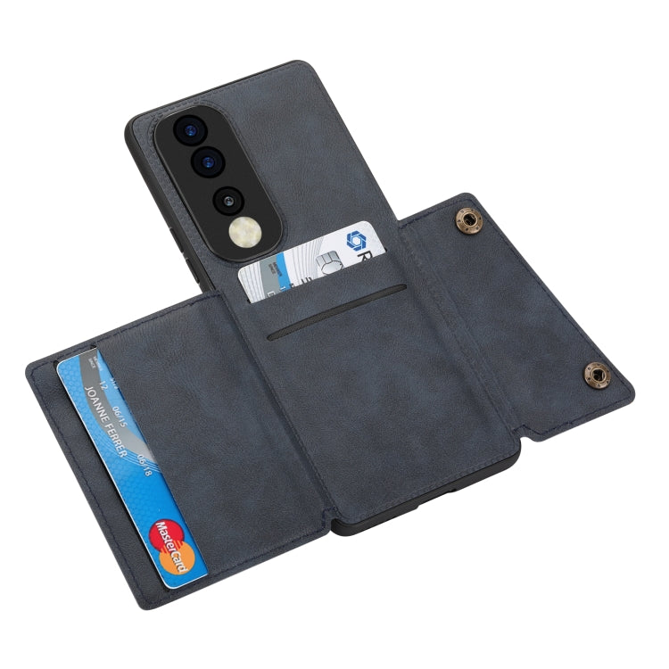 For Honor 70 Pro Double Buckle Card Slots Magnetic Phone Case