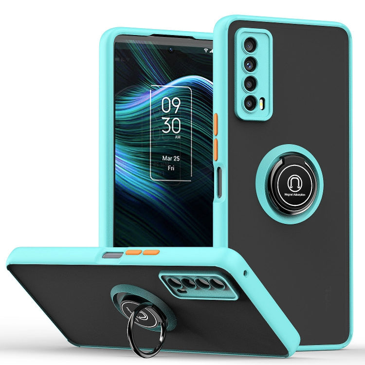 For TCL Stylus 5G Q Shadow 1 Series TPU + PC Phone Case with Ring Holder