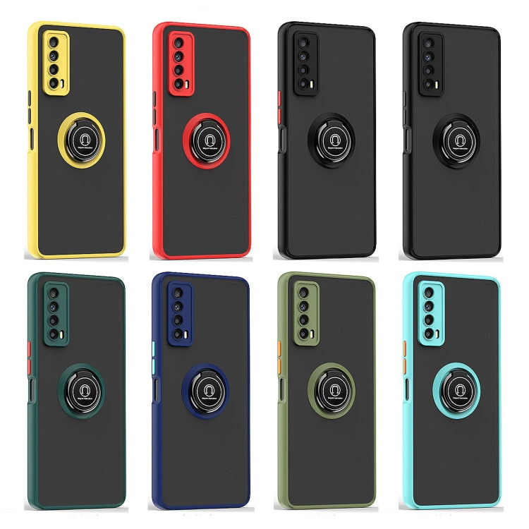 For TCL Stylus 5G Q Shadow 1 Series TPU + PC Phone Case with Ring Holder