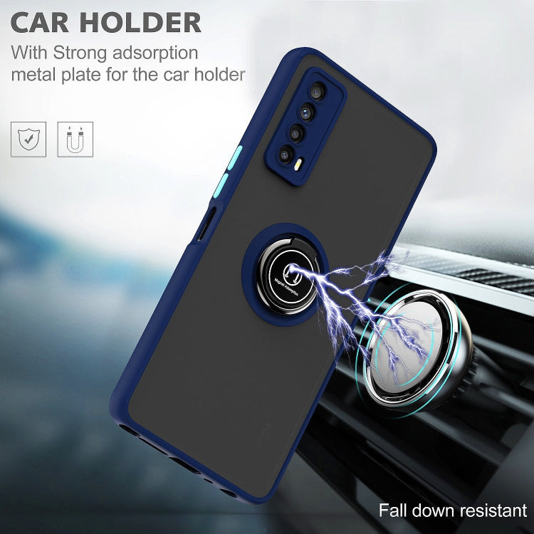 For TCL Stylus 5G Q Shadow 1 Series TPU + PC Phone Case with Ring Holder