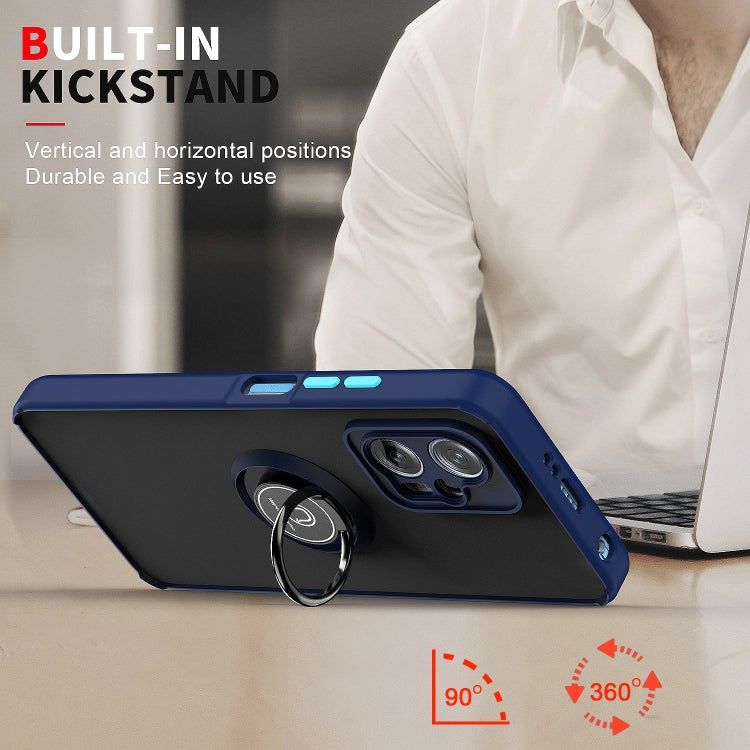 For Xiaomi Poco X4 GT Q Shadow 1 Series TPU + PC Phone Case with Ring Holder