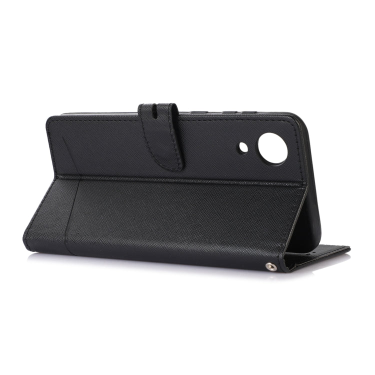 For Samsung Galaxy A03 Core Cross Texture Horizontal Flip Leather Phone Case