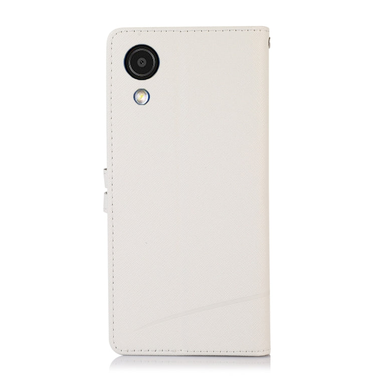 For Samsung Galaxy A03 Core Cross Texture Horizontal Flip Leather Phone Case