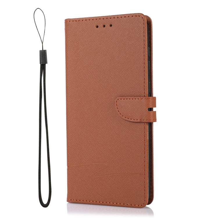 For Samsung Galaxy A03 Core Cross Texture Horizontal Flip Leather Phone Case