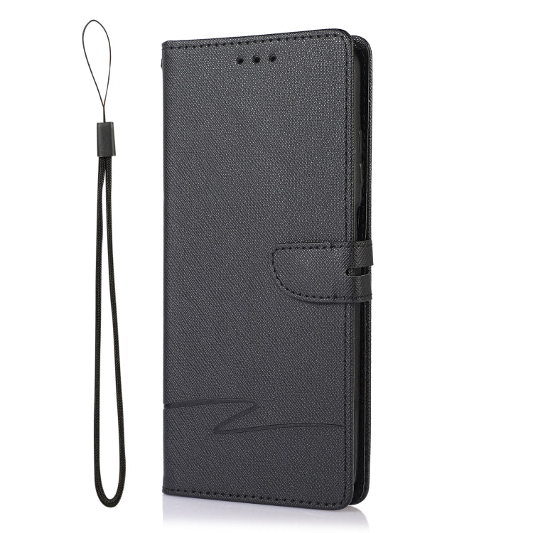 For Samsung Galaxy A03s Cross Texture Horizontal Flip Leather Phone Case
