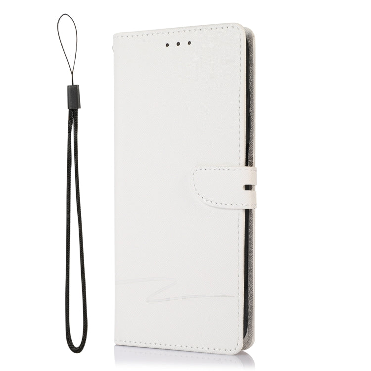 For Samsung Galaxy A03s Cross Texture Horizontal Flip Leather Phone Case