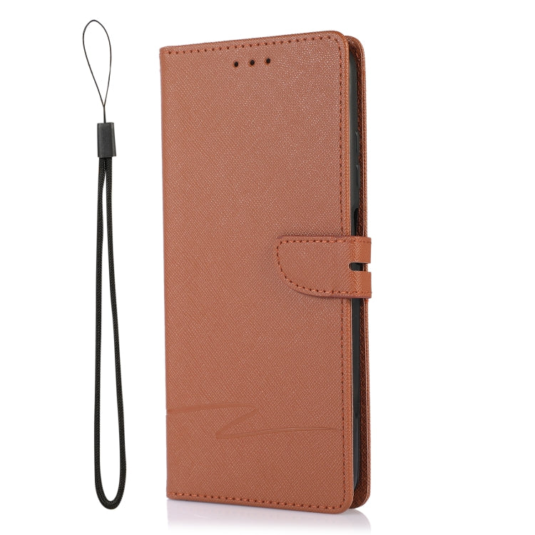 For Samsung Galaxy A03s Cross Texture Horizontal Flip Leather Phone Case
