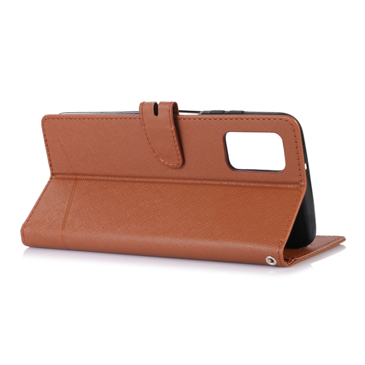For Samsung Galaxy A03s Cross Texture Horizontal Flip Leather Phone Case