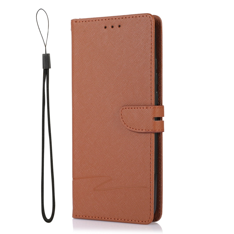 For Samsung Galaxy A03 EU Cross Texture Horizontal Flip Leather Phone Case