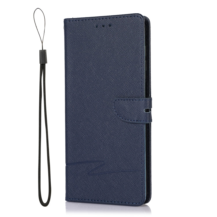 For Samsung Galaxy A12 Cross Texture Horizontal Flip Leather Phone Case
