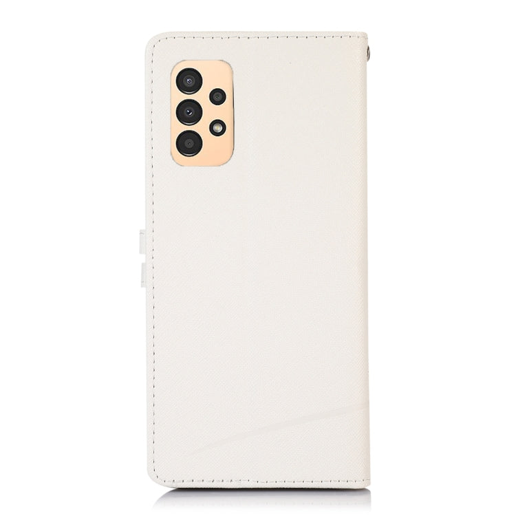 For Samsung Galaxy A13 4G Cross Texture Horizontal Flip Leather Phone Case