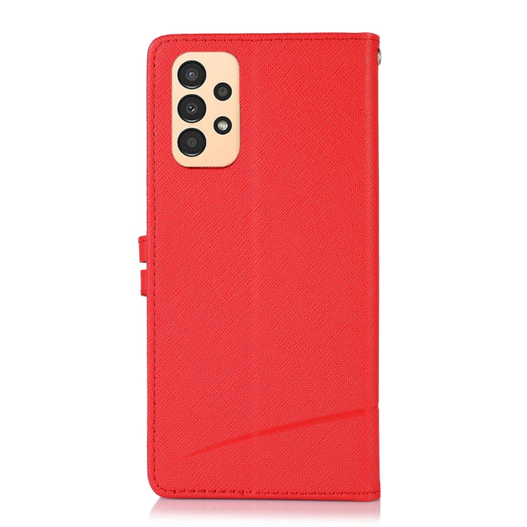 For Samsung Galaxy A13 4G Cross Texture Horizontal Flip Leather Phone Case