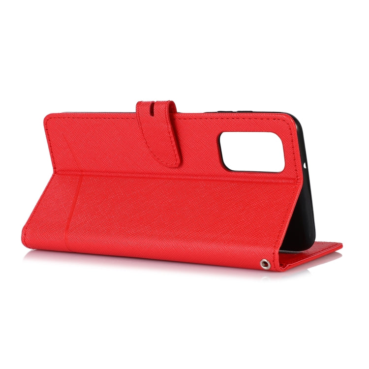 For Samsung Galaxy A13 4G Cross Texture Horizontal Flip Leather Phone Case