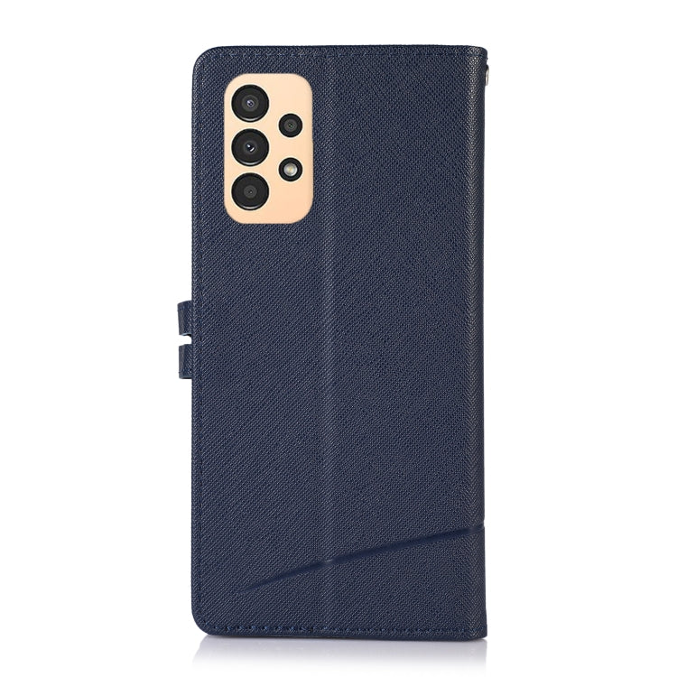 For Samsung Galaxy A13 4G Cross Texture Horizontal Flip Leather Phone Case