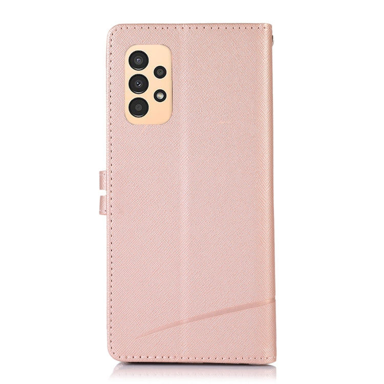 For Samsung Galaxy A13 4G Cross Texture Horizontal Flip Leather Phone Case