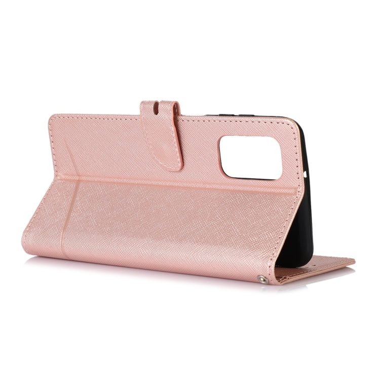 For Samsung Galaxy A13 4G Cross Texture Horizontal Flip Leather Phone Case