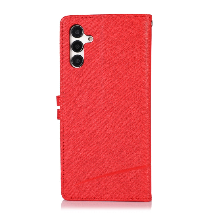 For Samsung Galaxy A13 5G Cross Texture Horizontal Flip Leather Phone Case