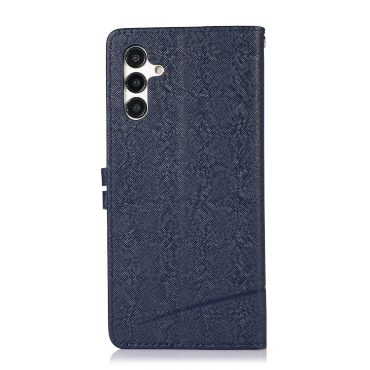 For Samsung Galaxy A13 5G Cross Texture Horizontal Flip Leather Phone Case