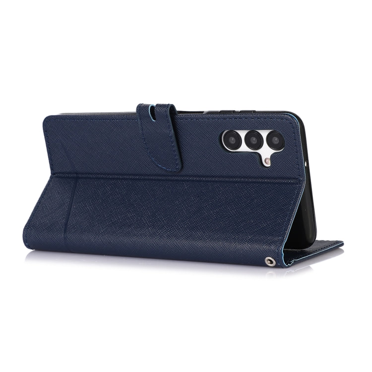 For Samsung Galaxy A13 5G Cross Texture Horizontal Flip Leather Phone Case