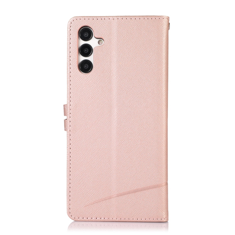 For Samsung Galaxy A13 5G Cross Texture Horizontal Flip Leather Phone Case