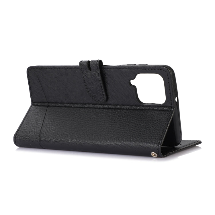 For Samsung Galaxy A22 4G Cross Texture Horizontal Flip Leather Phone Case