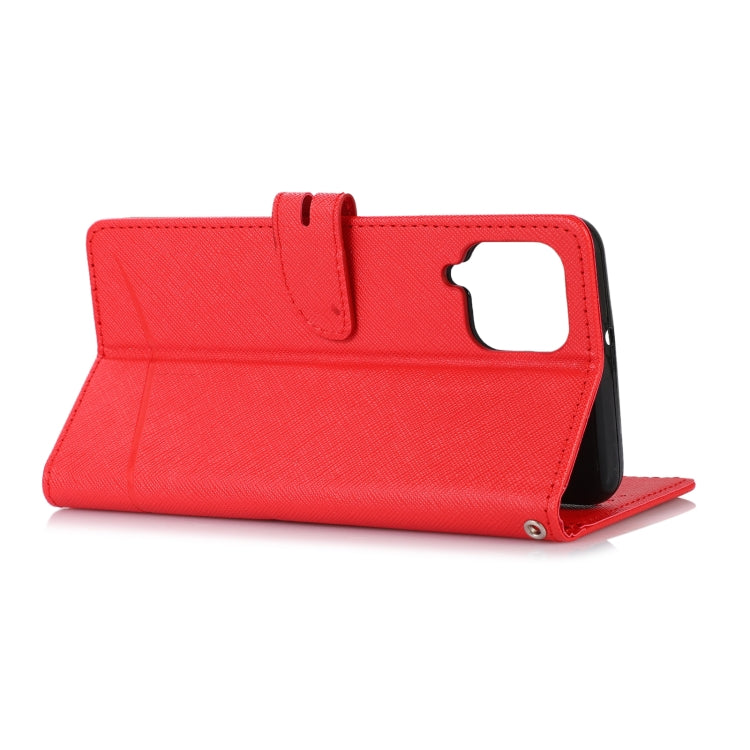For Samsung Galaxy A22 4G Cross Texture Horizontal Flip Leather Phone Case