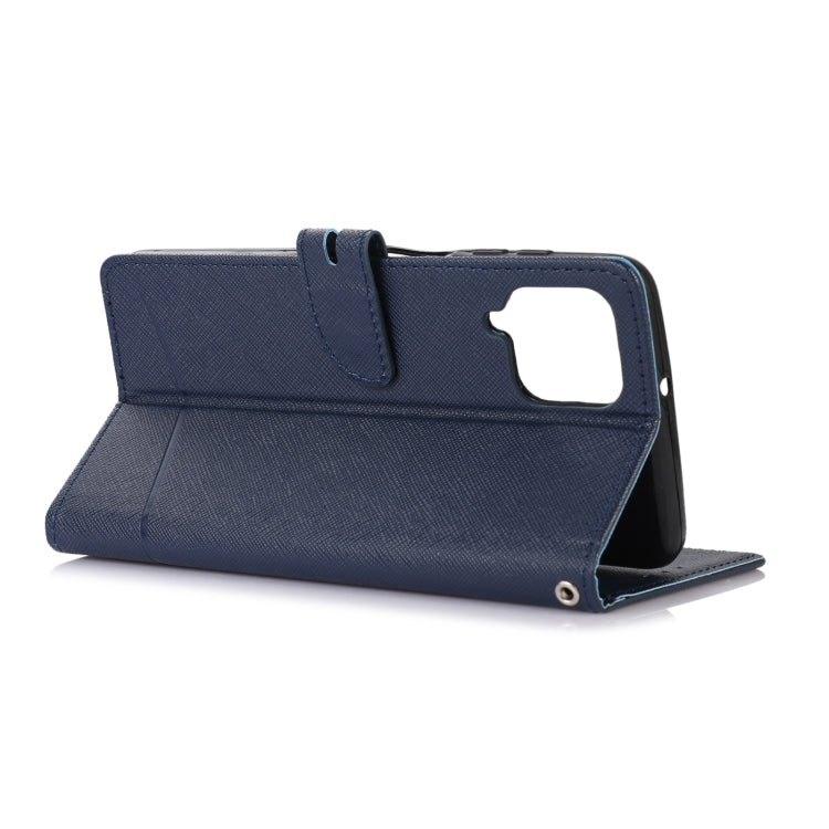 For Samsung Galaxy A22 4G Cross Texture Horizontal Flip Leather Phone Case