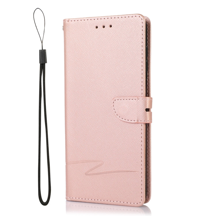 For Samsung Galaxy A22 4G Cross Texture Horizontal Flip Leather Phone Case