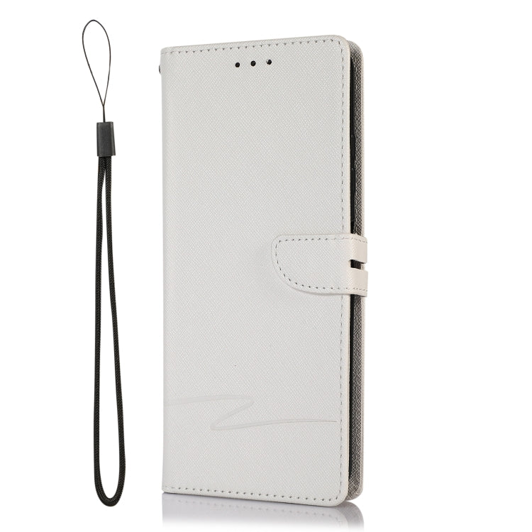 For Samsung Galaxy A22 5G Cross Texture Horizontal Flip Leather Phone Case