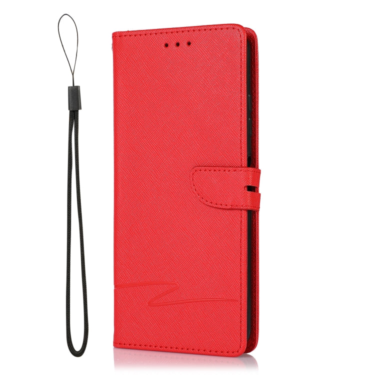 For Samsung Galaxy A22 5G Cross Texture Horizontal Flip Leather Phone Case