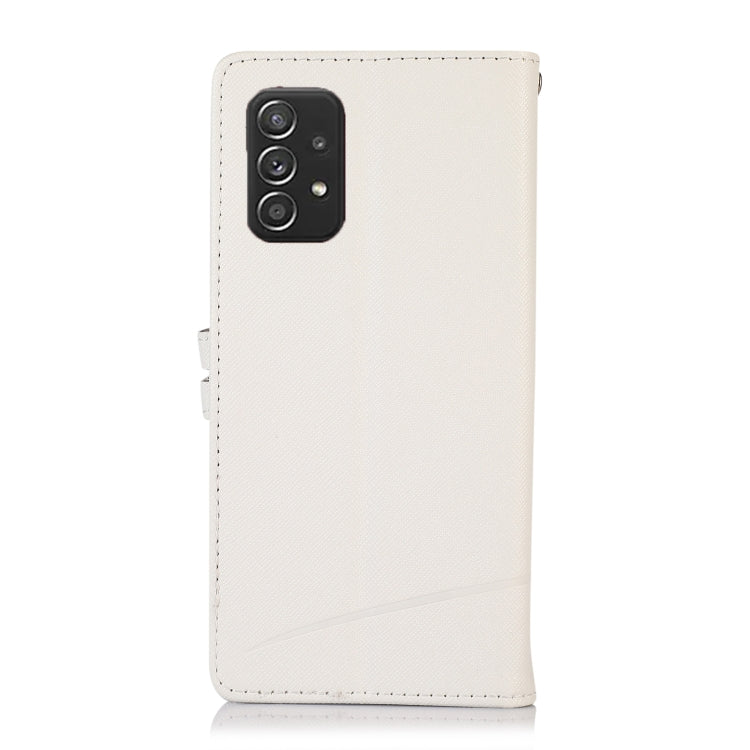 For Samsung Galaxy A32 Cross Texture Horizontal Flip Leather Phone Case
