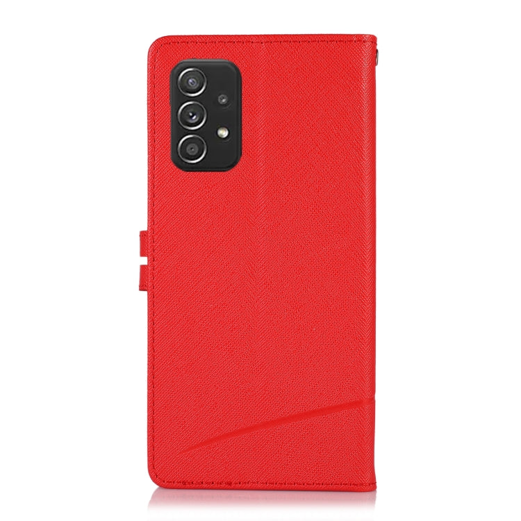 For Samsung Galaxy A32 Cross Texture Horizontal Flip Leather Phone Case