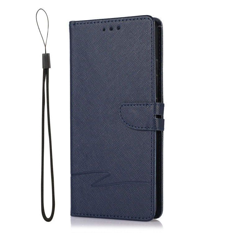 For Samsung Galaxy A32 Cross Texture Horizontal Flip Leather Phone Case