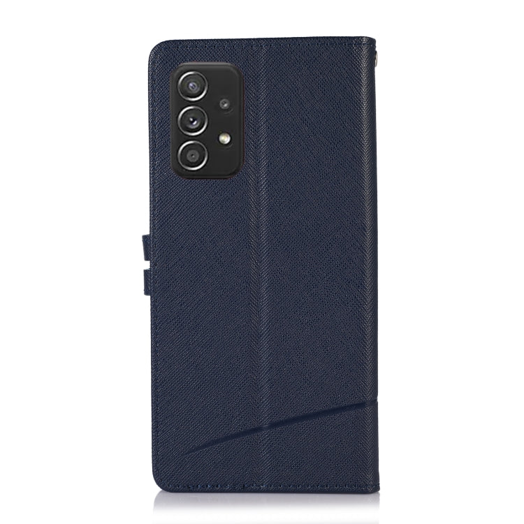 For Samsung Galaxy A32 Cross Texture Horizontal Flip Leather Phone Case