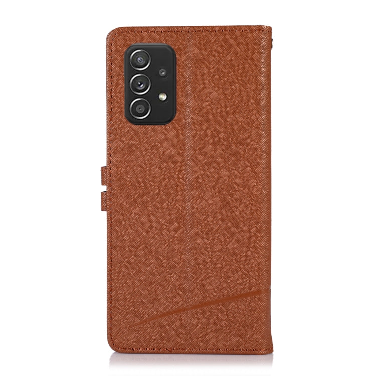For Samsung Galaxy A32 Cross Texture Horizontal Flip Leather Phone Case