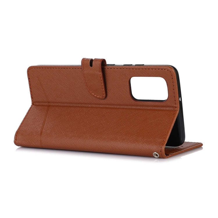 For Samsung Galaxy A32 Cross Texture Horizontal Flip Leather Phone Case