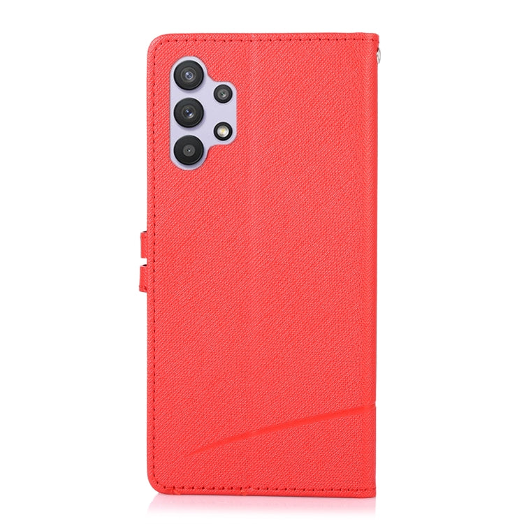 For Samsung Galaxy A32 5G Cross Texture Horizontal Flip Leather Phone Case