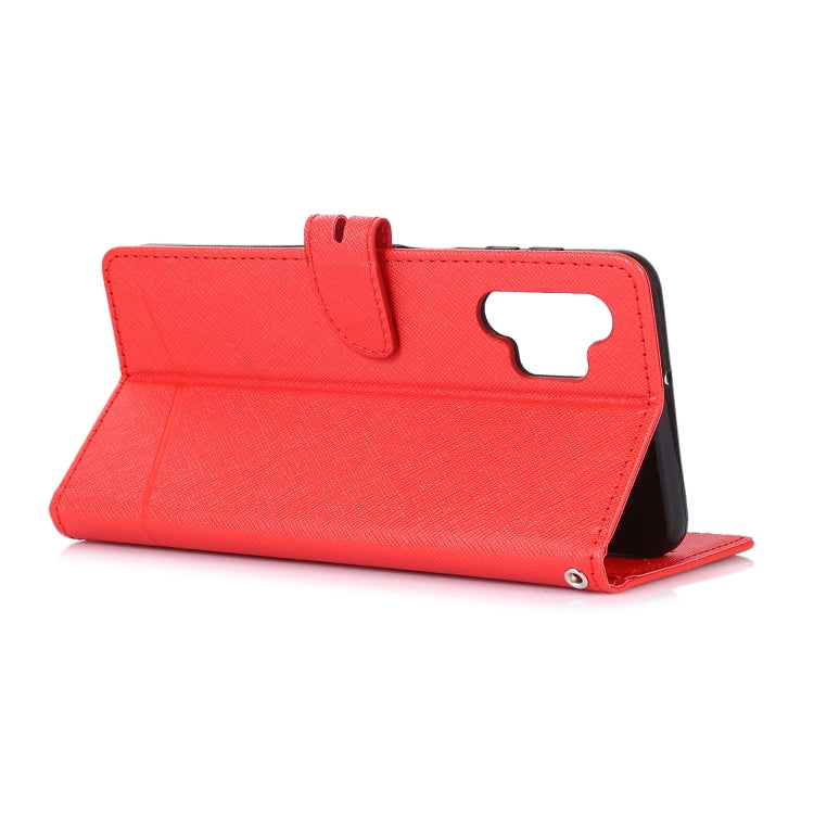 For Samsung Galaxy A32 5G Cross Texture Horizontal Flip Leather Phone Case