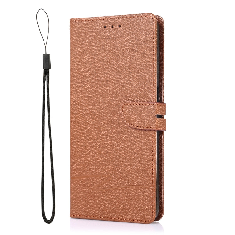 For Samsung Galaxy A32 5G Cross Texture Horizontal Flip Leather Phone Case